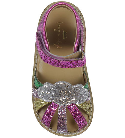 Konges Sløjd Sandalen - Rainbow - Flamingo Feder