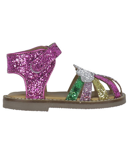 Konges Sløjd Sandalen - Rainbow - Flamingo Feder