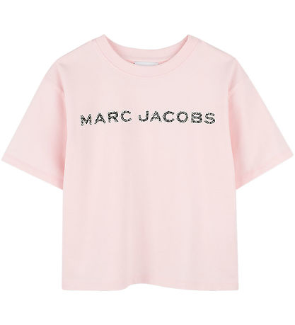 Little Marc Jacobs Stuttermabolur - Bleikt M. Svart/Rhinestone