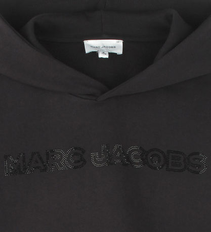 Little Marc Jacobs Kapuzenpullover - Kurz - Schwarz m. Strassste