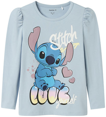 Name It Blouse - Stitch - NmfJensina - Subdued Blue