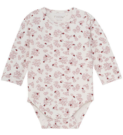 Fixoni Strampler m. Body l/ä - Velours - Nostalgie Rose