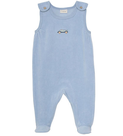 Fixoni Sparkdräkt m. Body l/ä - Velour - Blue Dimma