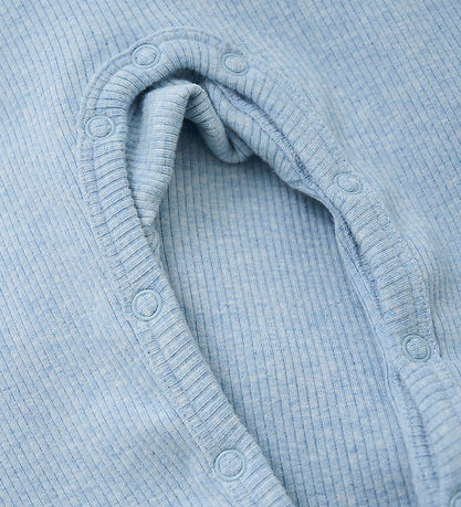 Fixoni Jumpsuit - Rib - Blue Fog Melange