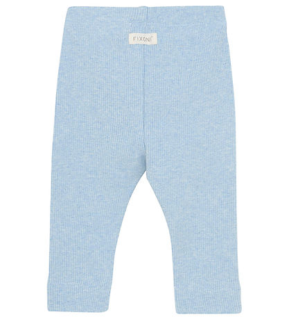 Fixoni Leggings - Rib - Blue Fog Melange