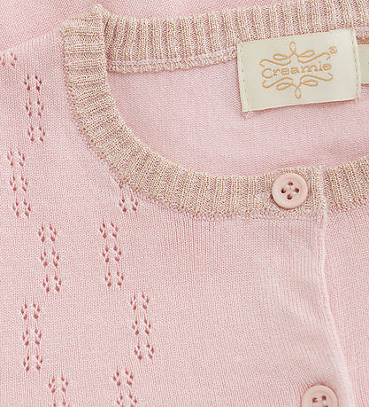 Creamie Cardigan - Pointelle - Prjónað - Lotus