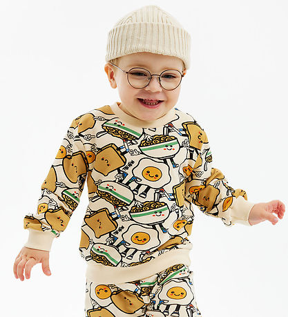 The New Siblings Sweatshirt - TnstNelson - White Swan AOP