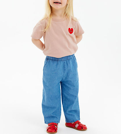 The New Siblings Byxor - TnstNala Loose - Light Blue Denim