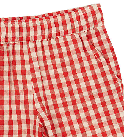The New Siblings Trousers - TnstNelly Loose - Poppy Red Check