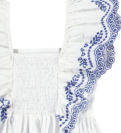 Molo Blússa - Rosamond - Crisp White M. Mynsturprjón
