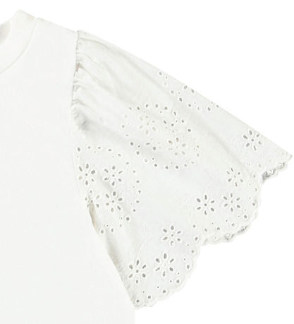 Molo Stuttermabolur - Ritza - Crisp White M. Mynsturprjón