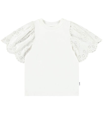 Molo Stuttermabolur - Ritza - Crisp White M. Mynsturprjón