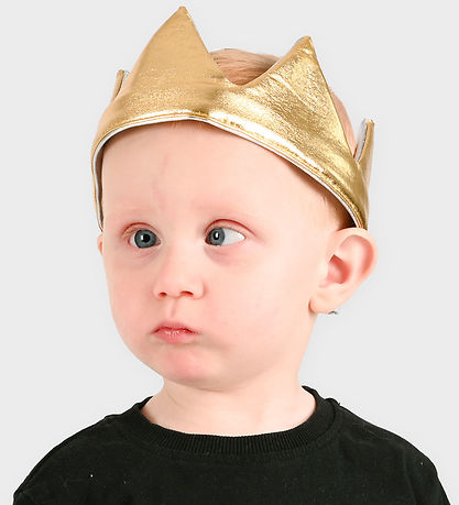 Den Goda Fen Kostüm - Krone Wendbar Gold & Silber