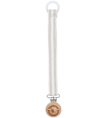 Müsli Pacifier Clip - Stripe - Conditioner Cream/Cashmere