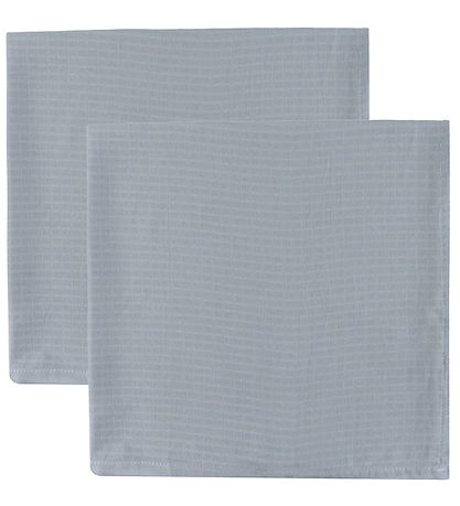 Müsli Spucktücher - 2er-Pack - 75x75 - Jasmin Blue