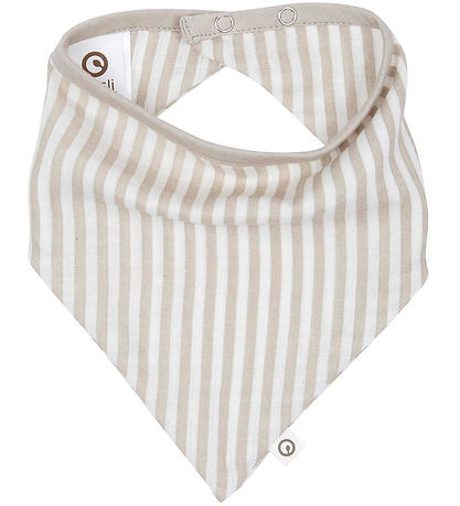 Müsli Teething Bib - Stripe Muslin - Conditioner Cream/Cashmere
