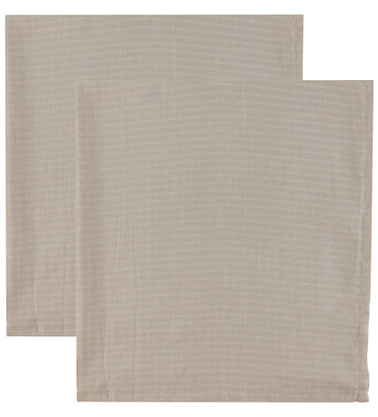 Müsli Spucktücher - 2er-Pack - 75x75 - Kaschmir
