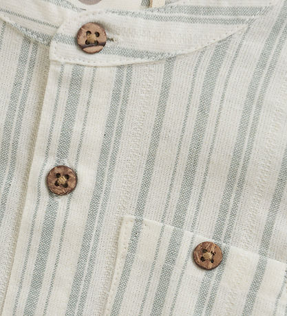 En Fant Bodysuit k/æ - Stripe - Eggnog