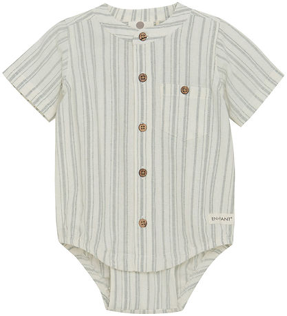 En Fant Bodysuit k/æ - Stripe - Eggnog