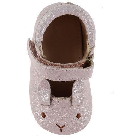 En Fant Inniskór - Suede Glitter - Sepia Rose