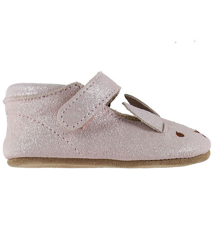 En Fant Inniskór - Suede Glitter - Sepia Rose