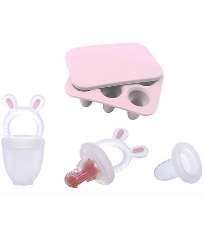 Tiny Tot Fruchtsauger m. Mini Gefriertablett - Rose
