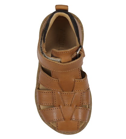 Angulus Sandals - Cognac/Dark Brown