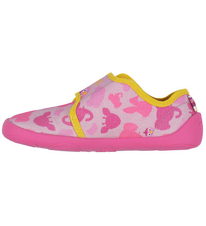 Affenzahn Slippers - Cotton Movie Bird - Berry