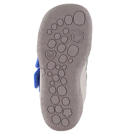 Affenzahn Fyrstu skórnir - Leather Walky Dog - Grátt