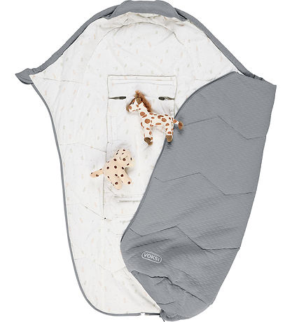 Voksi Footmuff - Breeze Light - 100 cm - Grey Fields