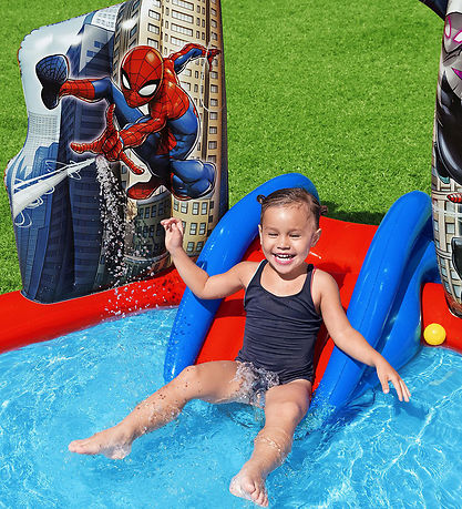 Bestway Play pool w. Accessories - 211 x 206 cm - Spider-Man