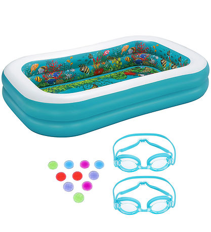 Bestway Barnpool m. Tillbehör - 262 x 175 cm - 3D Undersea Adven