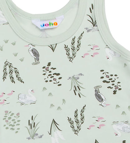 Joha Undershirt - Viscose/Bamboo - Mint w. Swan