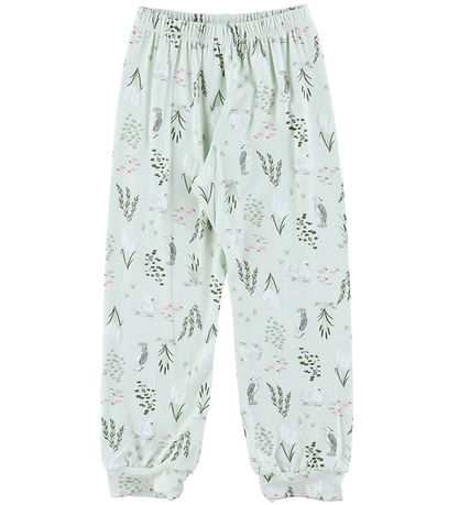 Joha Pyjama Set - Bamboo - Mint w. Swan