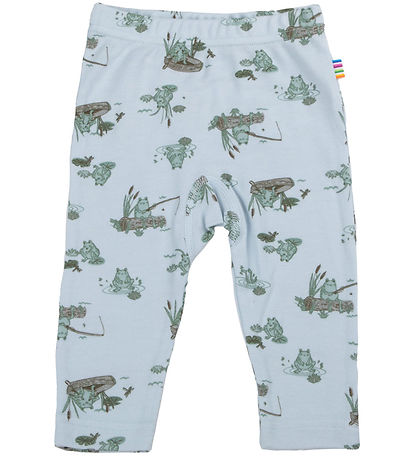 Joha Leggings - Bambus - Ljósbláir M. Froskar
