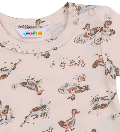 Joha Summer Romper - Viscose/Bamboo - Pink w. Ducks