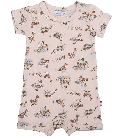 Joha Summer Romper - Viscose/Bamboo - Pink w. Ducks