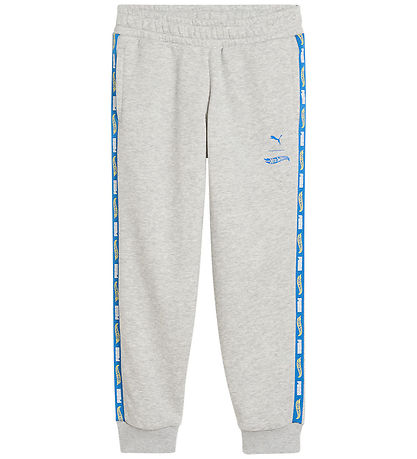 Puma x Hot Wheels Jogginghosen - Grau Meliert m. Logo-Streifen