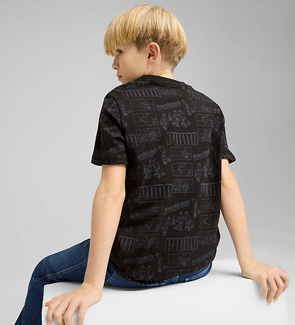 Puma T-shirt - Mid90s - Black w. Print