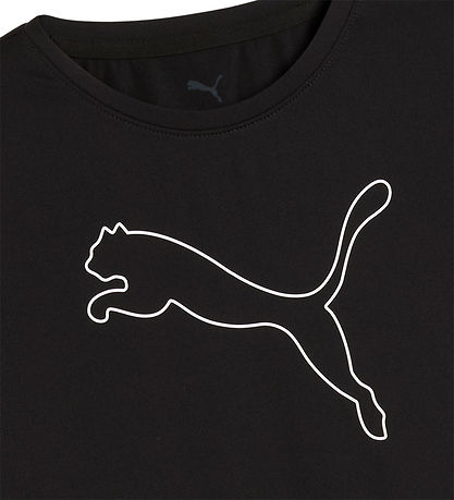 Puma Stuttermabolur - Svart M. Lógó