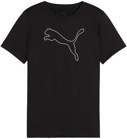 Puma Stuttermabolur - Svart M. Lógó