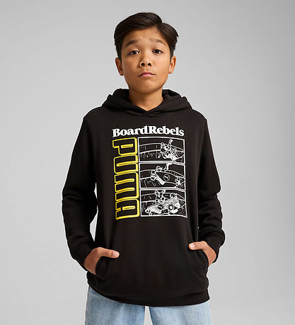 Puma Hoodie - Mid90s - Black w. Print