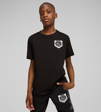 Puma Stuttermabolur - Active Sports - Svart