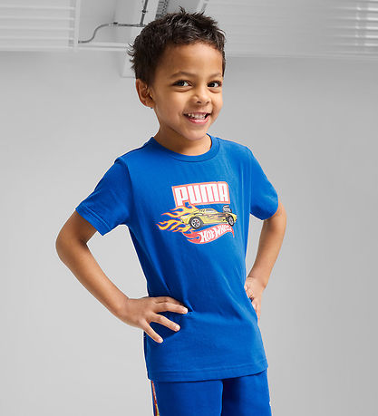 Puma x Hot Wheels T-shirt - Team Royal w. Print