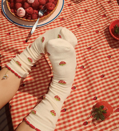 Flöss Socken - 2er-Pack - Strawberry