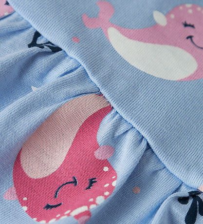 Name It Klänning - Noos - NmfVigga - Chambray Blue/Whales