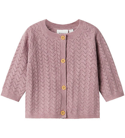 Name It Cardigan - Knitted - NbfDesille - Elderberry