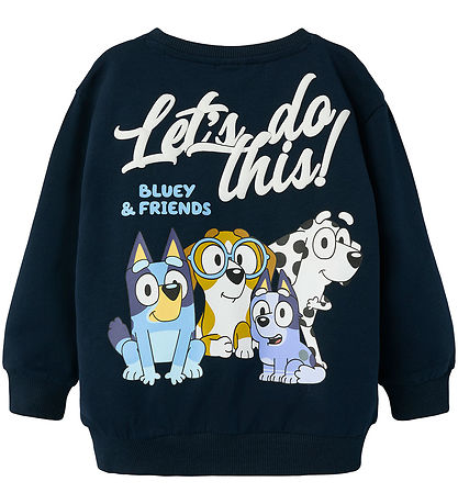 Name It Sweatshirt - NmmFrits Bluey - Dark Sapphire
