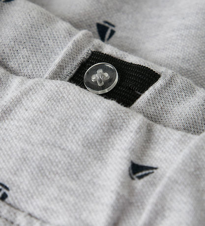 Name It Shorts - NkmVolo - Light Grey Melange/Boats