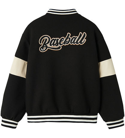 Name It Jacket - NkmMikado - Black w. Print